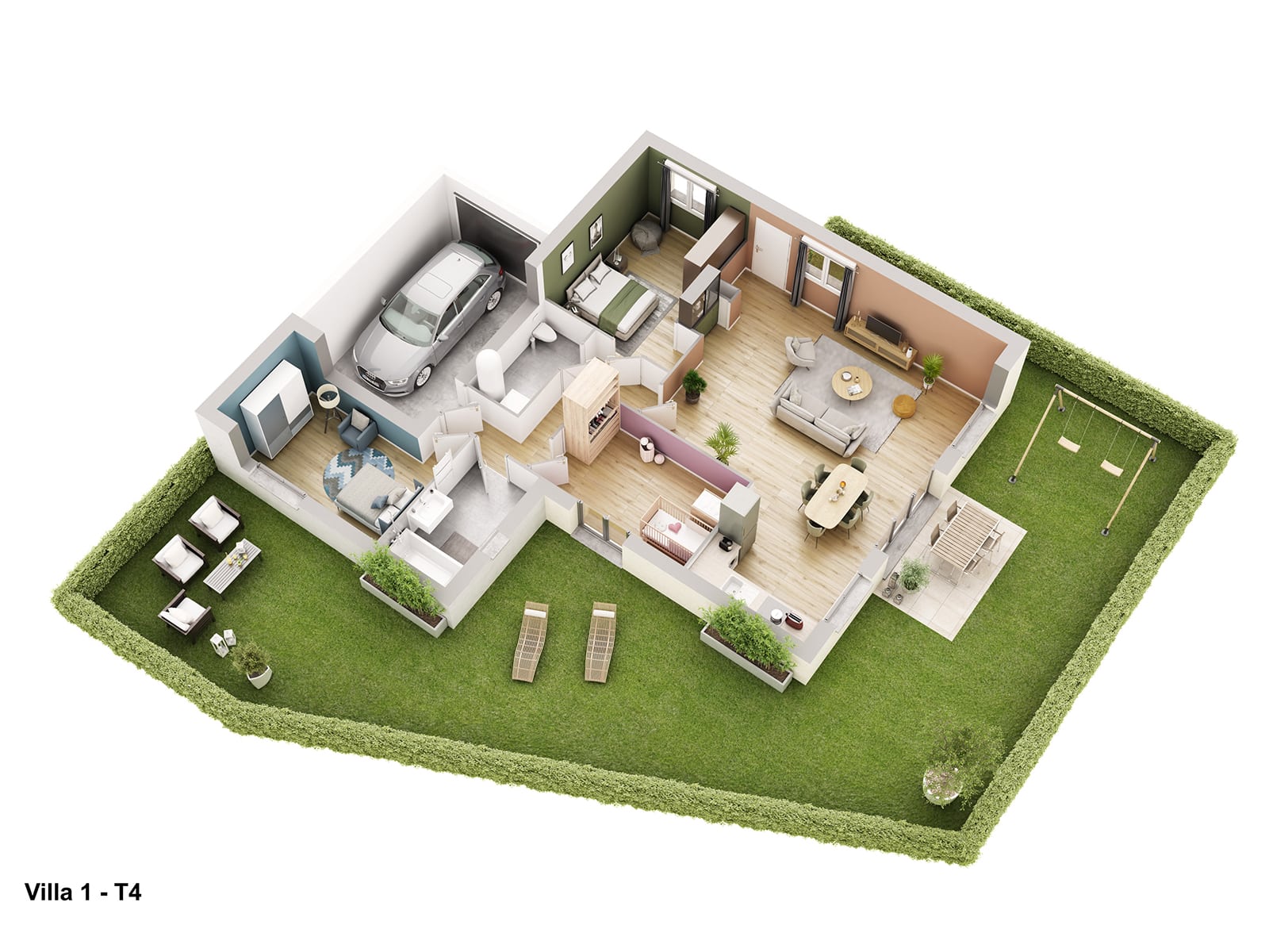 Programme immobilier neuf Rang-du-Fliers - Plan intérieur Maison neuve KIC Le Clos des treilles