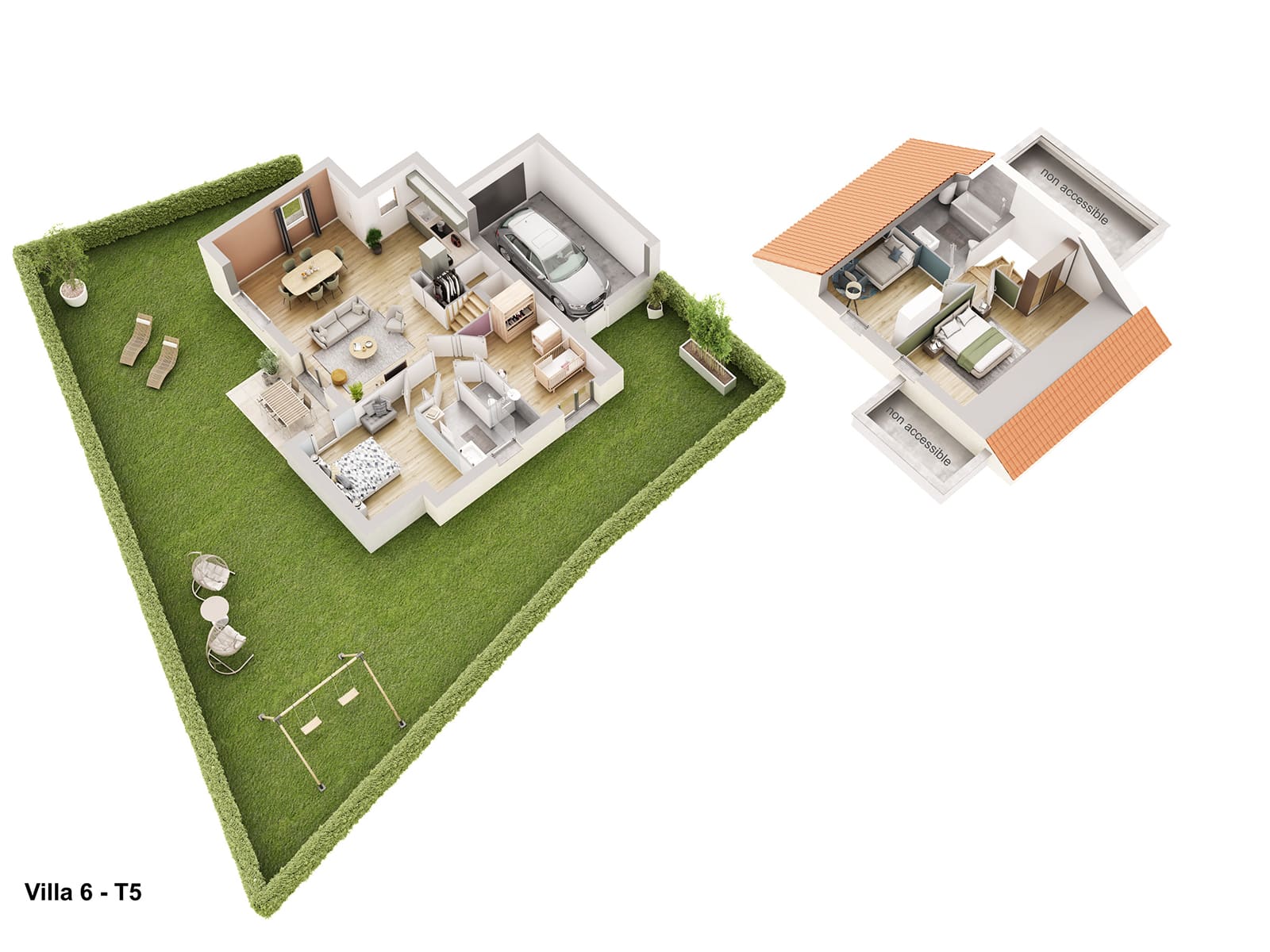 Programme immobilier neuf Rang-du-Fliers - Plan intérieur 2 Maison neuve KIC Le Clos des Treilles